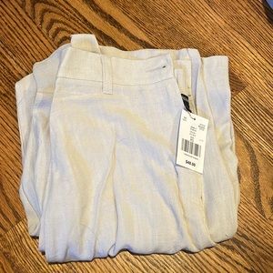 Never worn. Tags on Dry Goods linen pants. Pleated and wide leg.